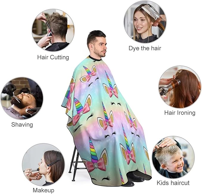 Barber Cape Waterproof Lining Anti Static Design for Salons/Home Use