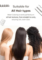 Korean Permanent Hair Dye, Powder Hair Color Kit, Medium Brown, Gray Hair Coverage, Plant-Based Formula, Easy Application for Roots, Short & Long Hair, Vegan, Just Mix with Water (3 Powder Packets)