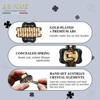 2026 Premium Durable Hair Claw Clip for Women, Original Italian Designed Strong Grip Hair Clips for Normal Fine Thin Hair, No Slip Jaw Clips with Gift Box for Christmas Birthday Girls, 1.2 Inch Black