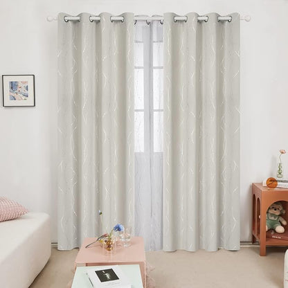 Deconovo Living Room Curtains 84 Inches Long, Thermal Insulated, Room Darkening - Image 2