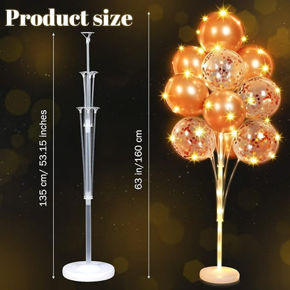 Wettarn 2 Sets Floor Balloon Column Stand Kit - Image 4