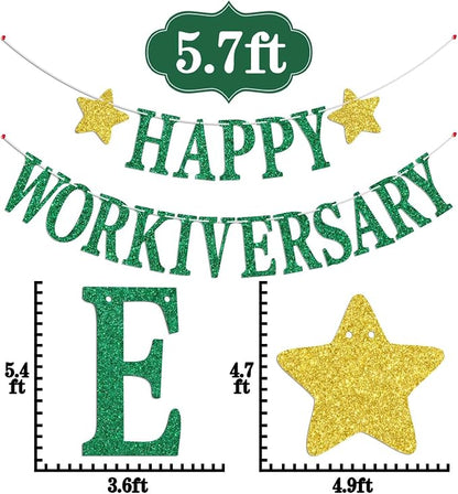 Happy Workiversary Banner, Work Anniversary Decorations, Work Officer Party - Image 7