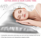 Mulberry Silk Pillow Cases 2 Pack Queen Size 20x30 Inches with Hidden Zipper, Ultra Smooth and Soft Breathable Cooling Silk Satin Pillowcase Set of 2, Better for Hair and Skin, Gifts for Women Men
