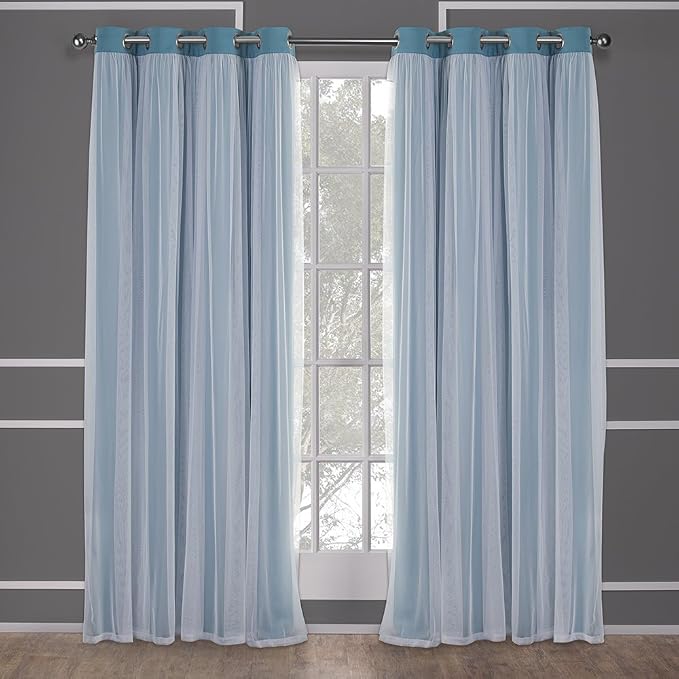 TOWN & COUNTRY LUXE Talia Double Layer Indoor Curtains, Sheer and Room - Image 3