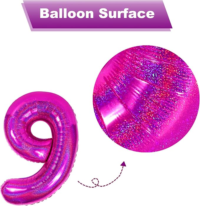 Laser Hot Pink 1 Balloon - Image 7