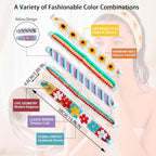 Makeup and Face Washing Headband, 5 Pack Headbands for Women, Full-size Velcro design, No-Squeeze, No-Pull Band Gentle on Hair and Head