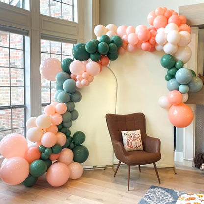Sage Green Dusty Pink Balloon, 60 Packs 12 Inch Retro Green and Pink Metallic - Image 7