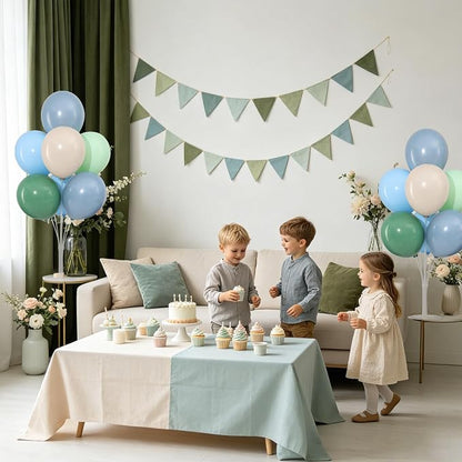 4 Sets Sage Green Dusty Blue Balloons Stand - Image 7