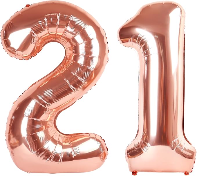 Rose Gold 21 Balloon by IWERP