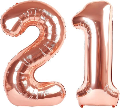 Rose Gold 21 Balloon by IWERP