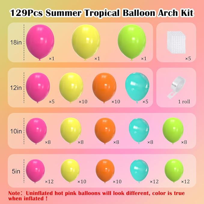 Tropical Balloon Arch Kit - Image 2