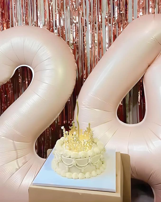 Cream Number 4 Balloon 40 Inch - Image 2