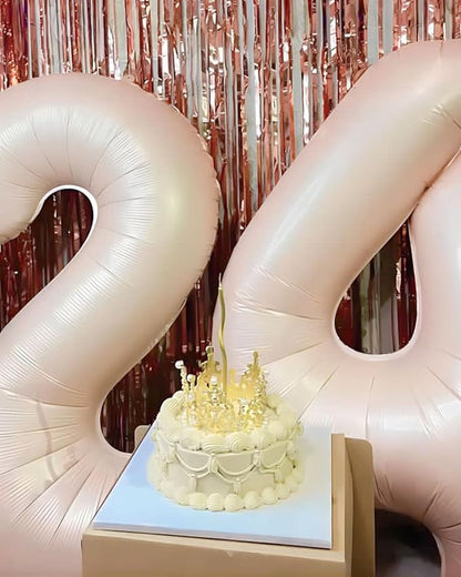 Cream Number 4 Balloon 40 Inch - Image 2
