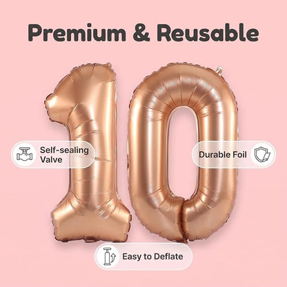 YPSelected 32 Inch Large Foil Helium Number Balloon Birthday Wedding Party 0-9 - Image 7
