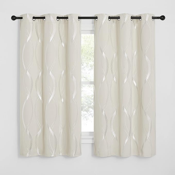 NICETOWN Bedroom Curtains Small Blackout Panels, Window Treatment Thermal - Image 2