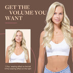 GOO GOO Clip in Hair Extensions Real Human Hair, Remy Human Hair Extensions Clip ins for Women, Natural Human Hair, 18inch 150g 9Pcs, 17A/60A Ash Blonde Highlighted Platinum Blonde