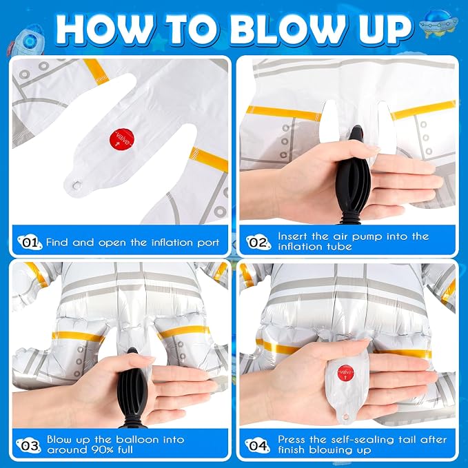 6 Pcs Astronaut Balloons for Kids - Image 6
