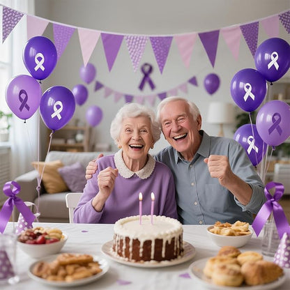 100 PCS Ribbon Awareness Balloons Decorations 12 Inch Ribbon Latex Balloons Arch - Image 5