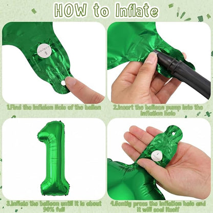 Green Number 11 Balloon 40 Inch, Shiny Foil Duo of Your Special Celebration | - Image 5