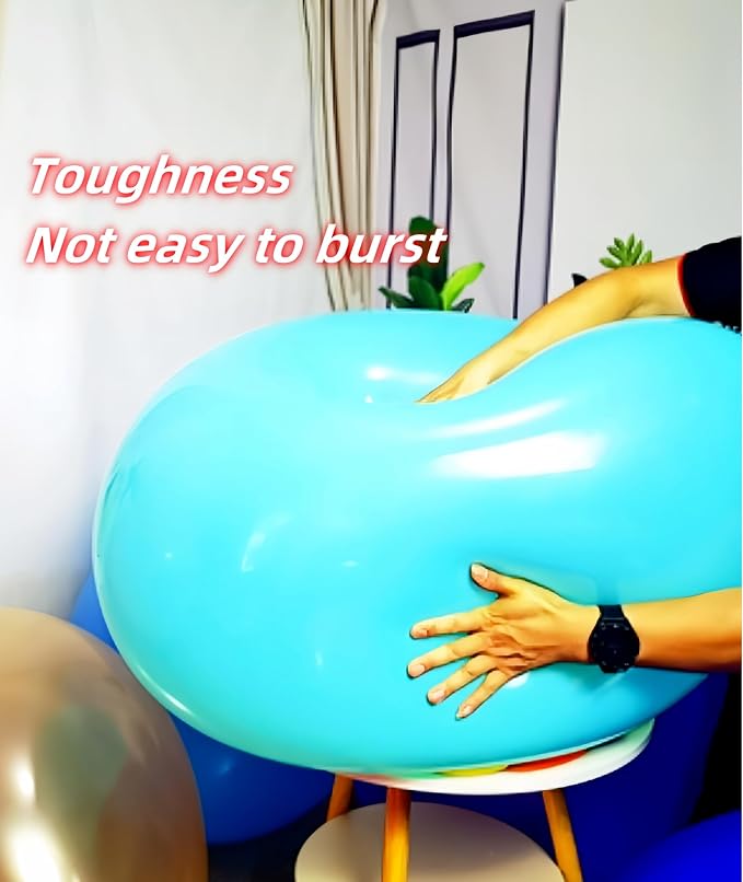 35 Pack Giant Balloons 36 Inch 17 Kinds Colors Latex Colorful Party Big Balloon - Image 2