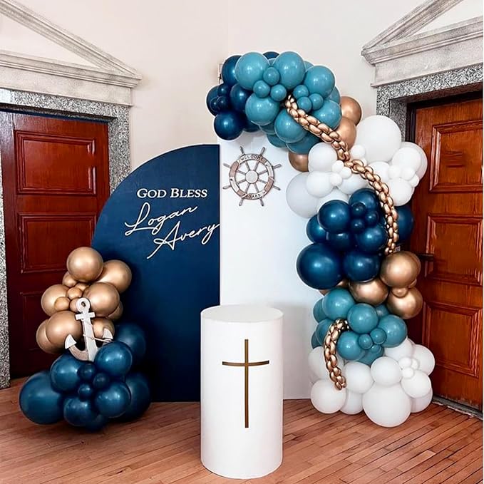 RUBFAC Navy Blue Balloons 120pcs 12 Inches Latex Balloons - Image 5
