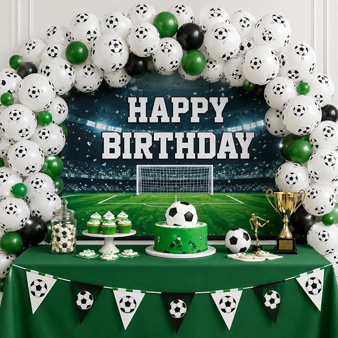 Soccer Balloons 12 Inch Soccer Ball Balloons - Image 3