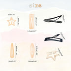 100PCS Snap Hair Clips for Women, 2 Inch Non-Slip Metal Barrettes, Stylish Hair Accessories for Girls, Perfect for Daily Use and Styling