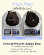 Full Shine Dark Brown Hair Extensions Clip ins Real Hair Clip in Extensions Invisible Clip in Hair Extensions for Women Brown Thick Human Hair Extra Volume 18 Inch 7 Pcs 135 G