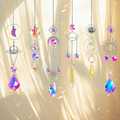 Sun Catchers 6Pieces Colorful Crystals Suncatcher - Image 5