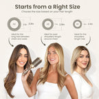 AIMIKE Round Brush for Blow Out, Medium Round Hair Brush Nano Thermal Ceramic & Ionic Tech, for Blow Drying & Styling, Curling and Shine - 2.9 inch Barrel w/Boar Bristles