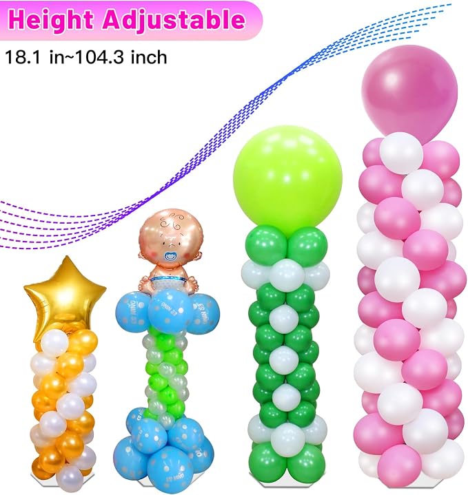 Balloon Column Stand Kit with Electric Balloon Pump | Adjustable Metal 9 Feet - Image 7