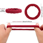 WILLBOND 60 Pieces Seamless Hair Ties, Cotton No Crease Hair Band for Women,girl,thick Heavy and Curly Hair,lightweight Highly Elastic,4 Styles (Mixed Color)