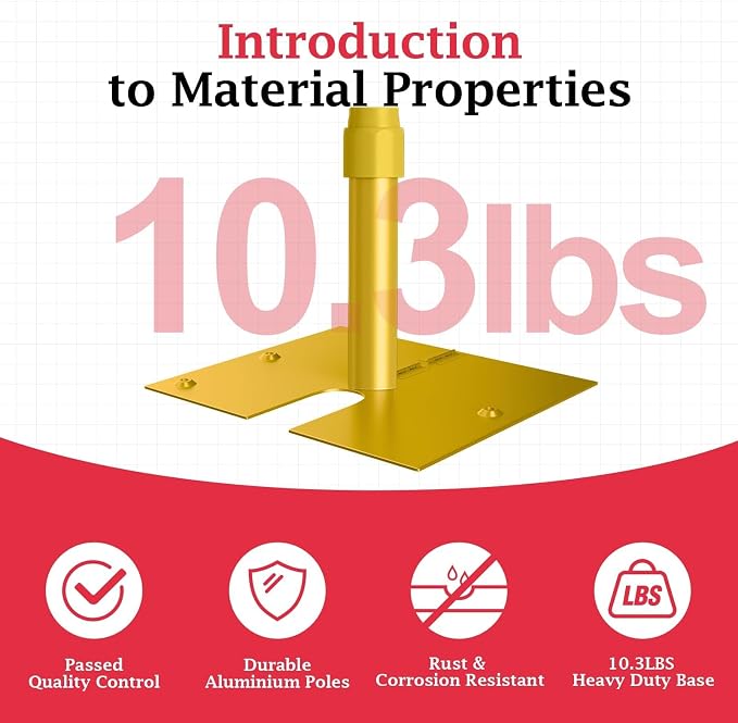 EMART 10x10ft Heavy Duty Backdrop Stand Frame - Image 2