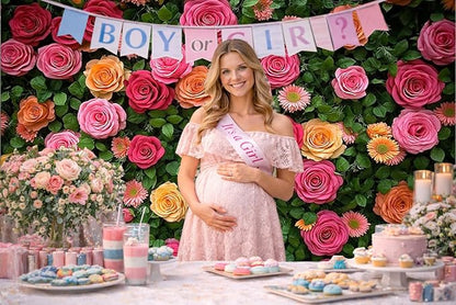 Floral Backdrop for Photography Mother's Day Backdrop Wedding Backdrops Spring - Image 4
