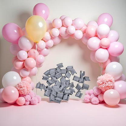 100 Pcs Transparent Balloon V-shaped Clip Plastic V-shaped Balloon Clip Wedding - Image 2
