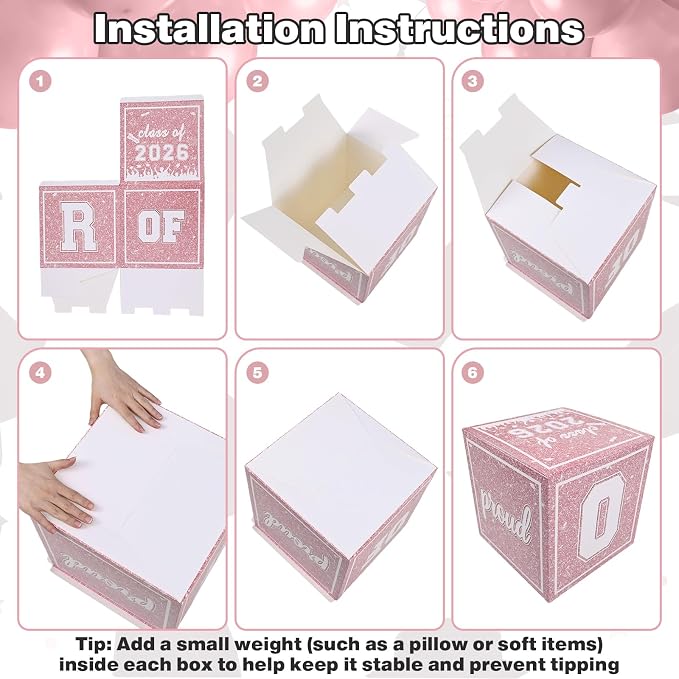 Pink Graduation Decorations 2026 - Image 3