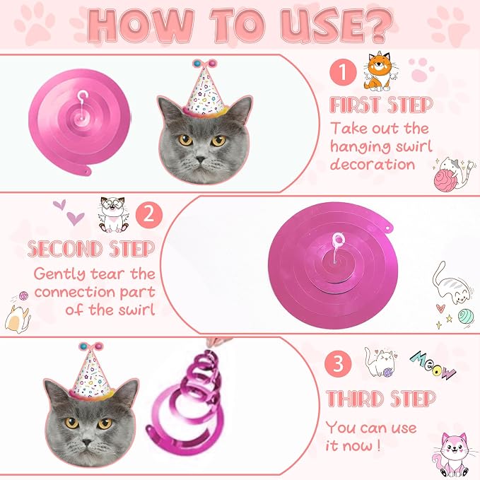 Cat Themed Birthday Party Decorations, Cat Birthday Decorations - Image 5
