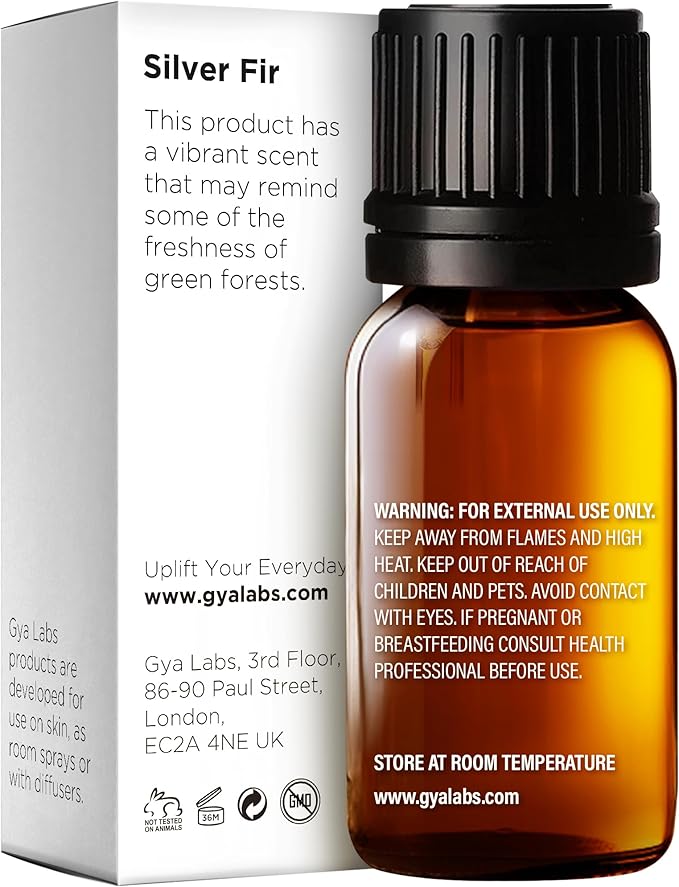 Gya Labs Silver Fir Essential Oil - 0.34 Fl Oz - for Hair, Skin, Diffuser, Aromatherapy & DIY Candle Making Scent