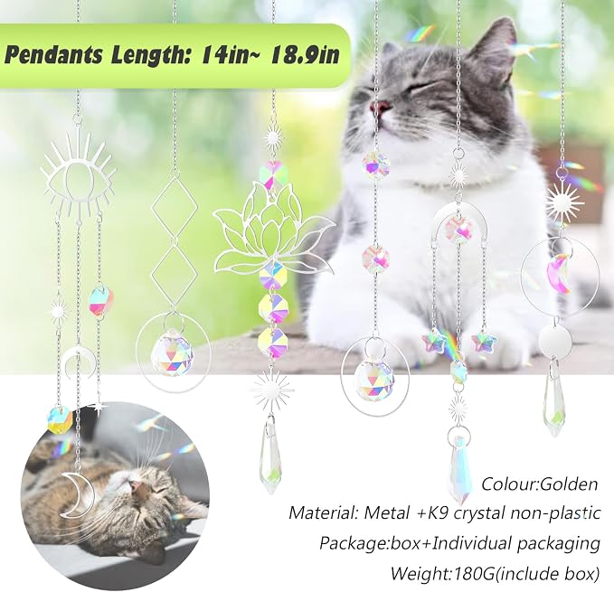 ilclviz Suncatcher Crystal Hanging Sun Catcher Prism | Sun Catcher Prism - Image 4