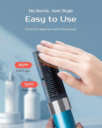 VENTRIS Cordless Ionic Hair Straightener Brush, Anti-Frizz Fast Heating Portable Hair Straightening Travel Hot Comb for Women, VOYA Series