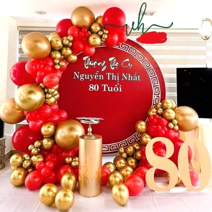 RUBFAC Red Balloons, 2026 International Football Game Decor, Graduation - Image 6
