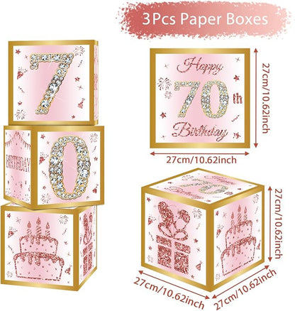 DataMoon 70th Birthday Decorations Boxes - Image 4