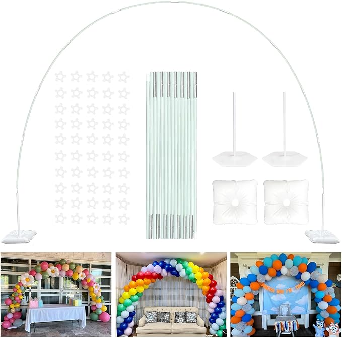 YALLOVE 21 Ft Adjustable Balloon Arch Stand Kit | Easy Assembly Frame by YALLOVEPARTYSUPPLIES