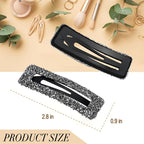 Rhinestone and Crystal Hair Clips 2-Pack, Sparkly Barrettes & Elegant Bling Accessories for Women & Girls(Set10)