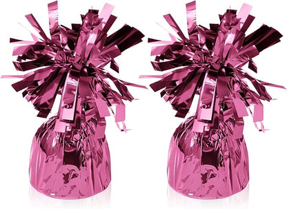 2 Pcs Balloon Weights Pink Metallic Anchor Balloon Holder by Unknown