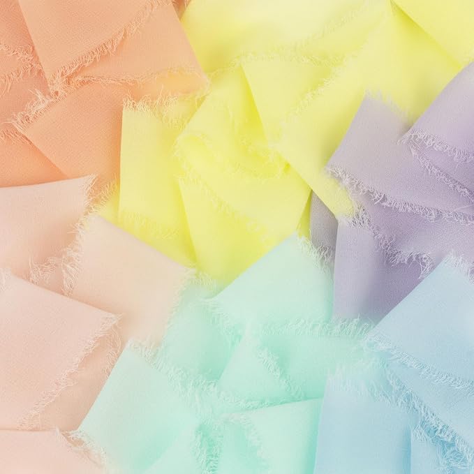 Pastel Macaron Chiffon Ribbon - Image 3