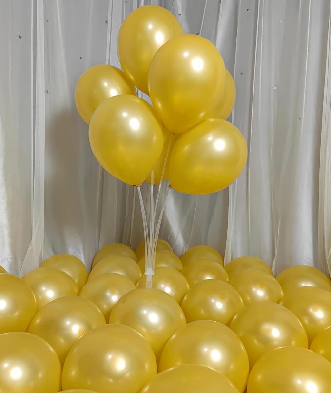 300 Pack Gold Balloons 12 Inch Pearlescent Golden Latex Party Balloon Bulk by ZWZLIULIAN