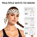 Boys Girls Wiener Dog Doxie Dachshund Weiner Dog Pet Dogs Sports Sweatband Multifunction Lovely Head Ribbon Headdress for Sports Workout Shower