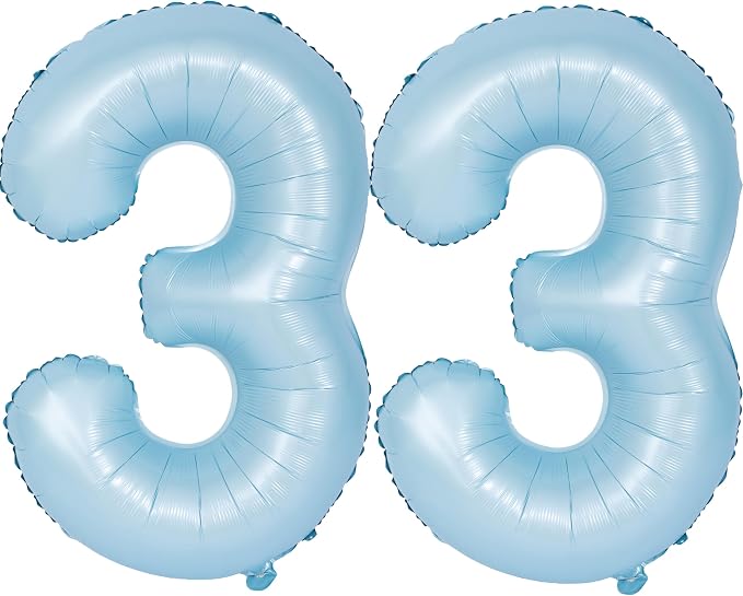 40 In Matte Blue Number Balloons Helium Foil Mylar Balloon Party Digital 33 | by Exquisitehighqualitypartydecorationstomeetyoureveryneed%EF%BC%81
