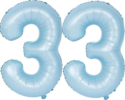 40 In Matte Blue Number Balloons Helium Foil Mylar Balloon Party Digital 33 | by Exquisitehighqualitypartydecorationstomeetyoureveryneed%EF%BC%81